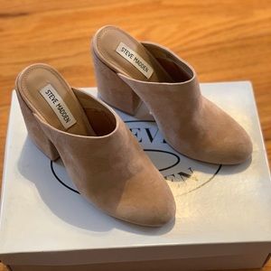 Steve Madden suede mules